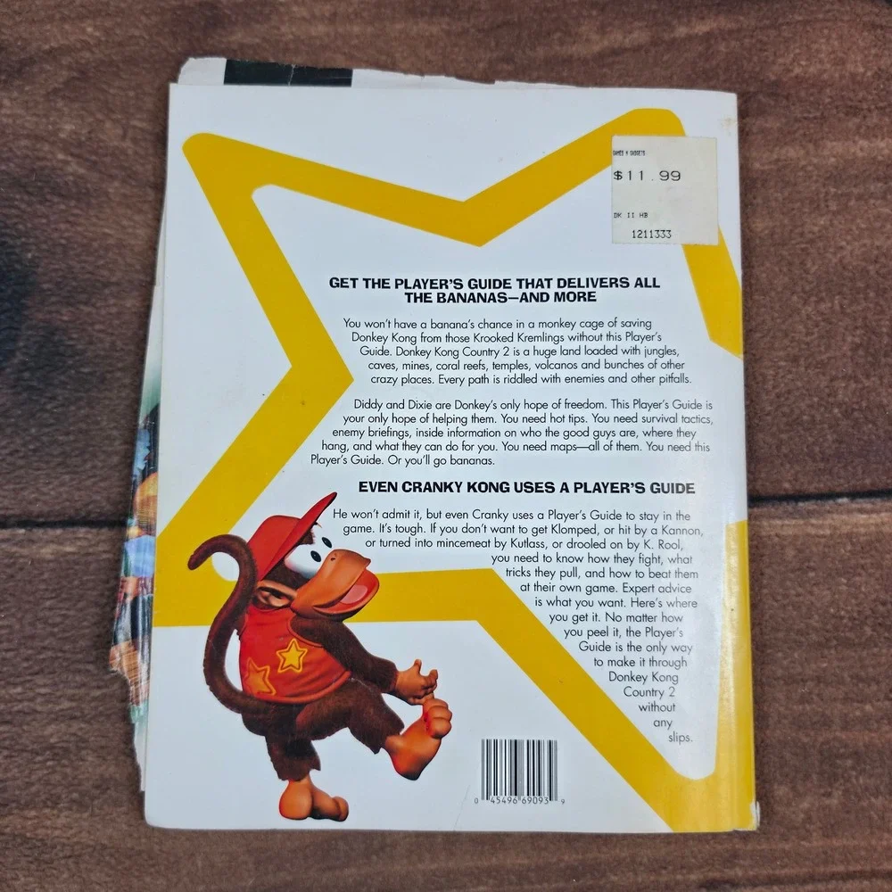 Nintendo Donkey Kong Country 2 Guide White Fair SNES Strategy Manual 1995